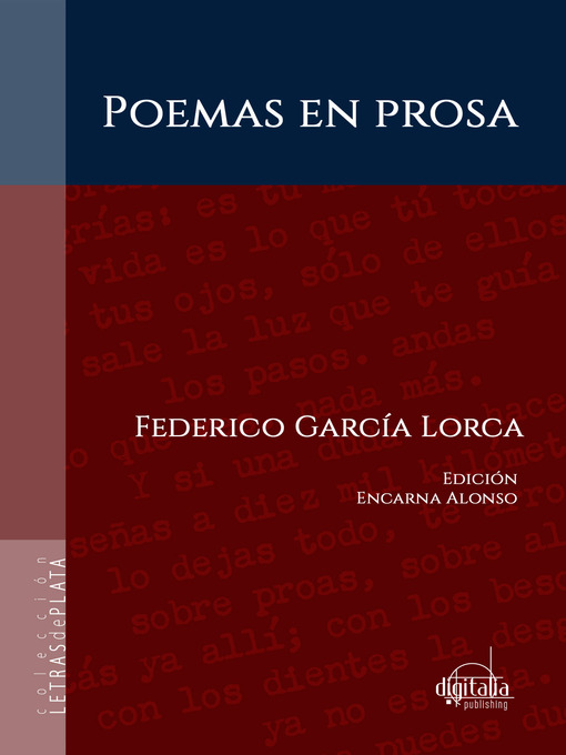 Title details for Poemas en prosa by Federico García Lorca - Available